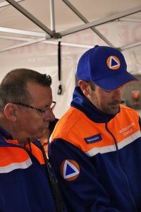 Des bénévoles de la Protection Civile 64 travaille au festival Ocean Fest